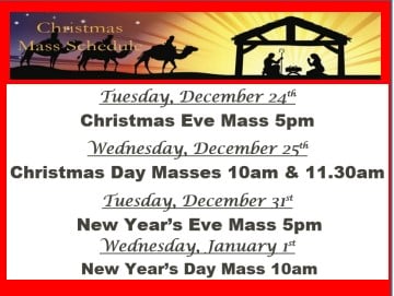 Christmas Mass Times 2024