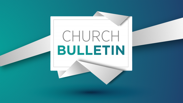Church Bulletin Sign